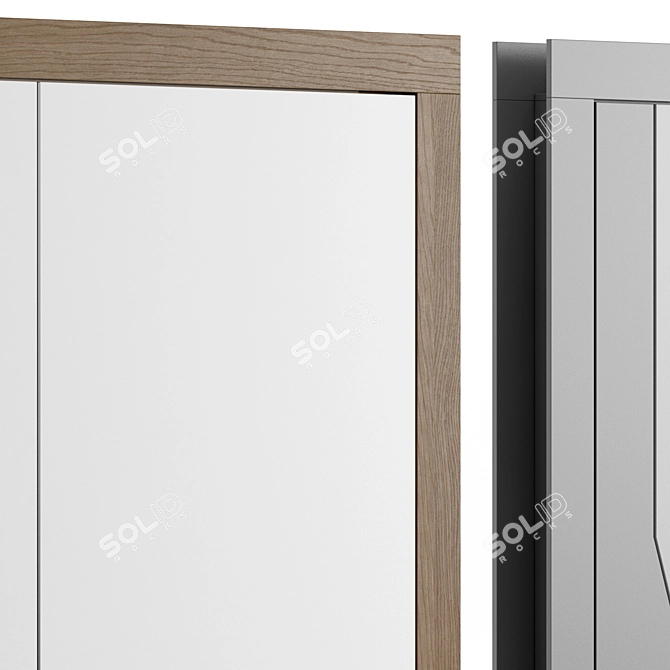 Wood Texture Interior Doors Set 3D model image 5