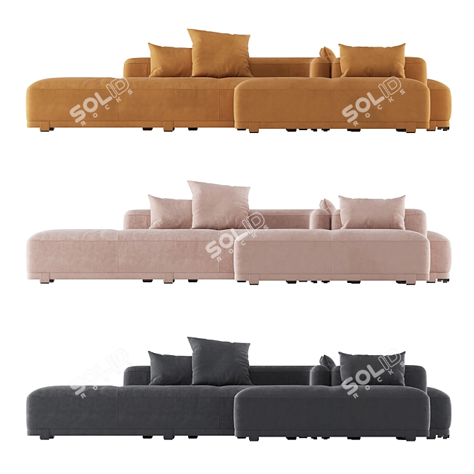 Juliette Sofa Set by Baxter 3D model image 3