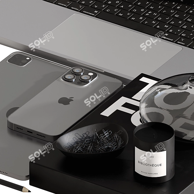 Apple Tech Desk Set 3D model image 3