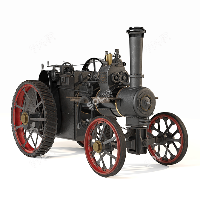 SteamCar Kit, DIY Model - Wood/Metal Construction 3D model image 3