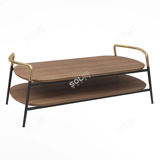 Modern Space-Saving Coffee Table 3D model image 1