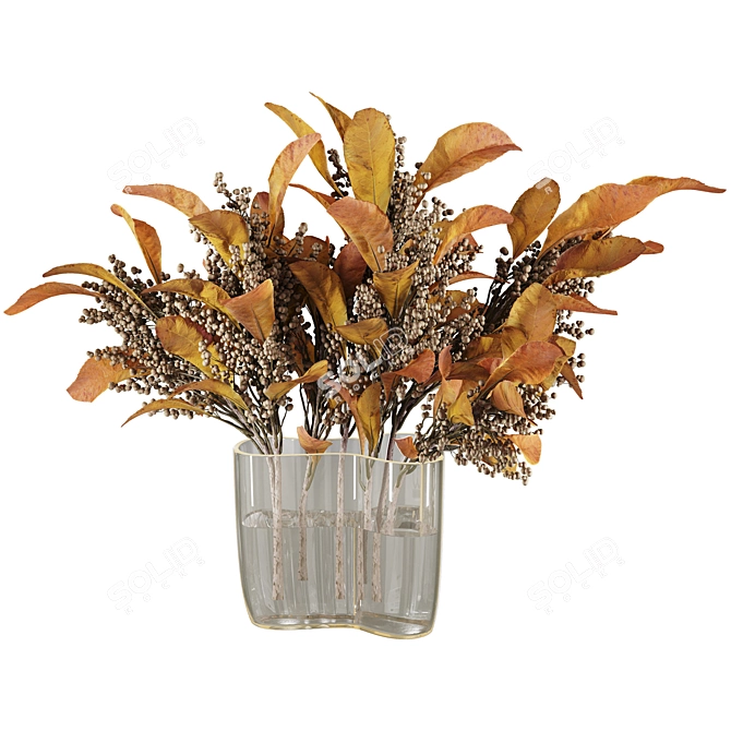 Decorative Dried Plant Collection Pack 3D model image 2