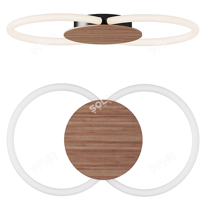 Modern LED Ceiling Light Fixture 3D model image 1