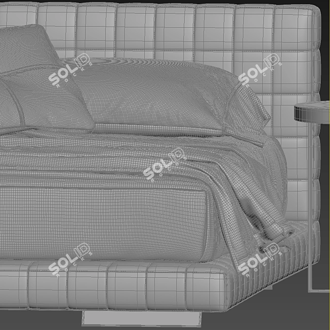 Modern Twiggy Bed by Minotti 3D model image 5