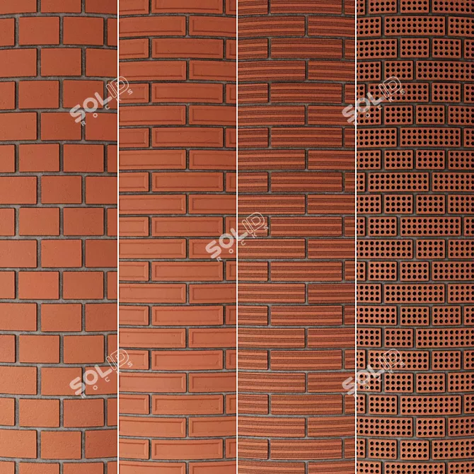 Brick Seamless Texture Pack 004 3D model image 2