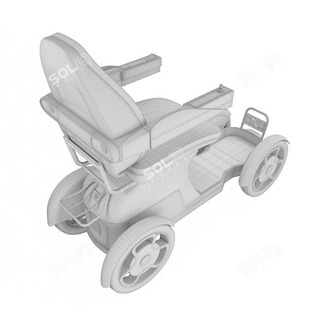 Scoozy Electric Mobility Scooter 3D model image 5