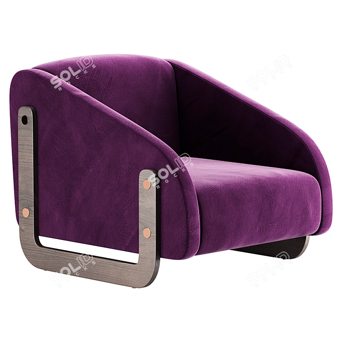 Elegant Bevan Chair Model 3D model image 2