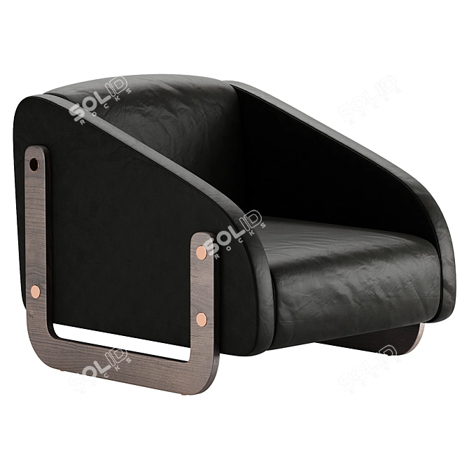 Elegant Bevan Chair Model 3D model image 3