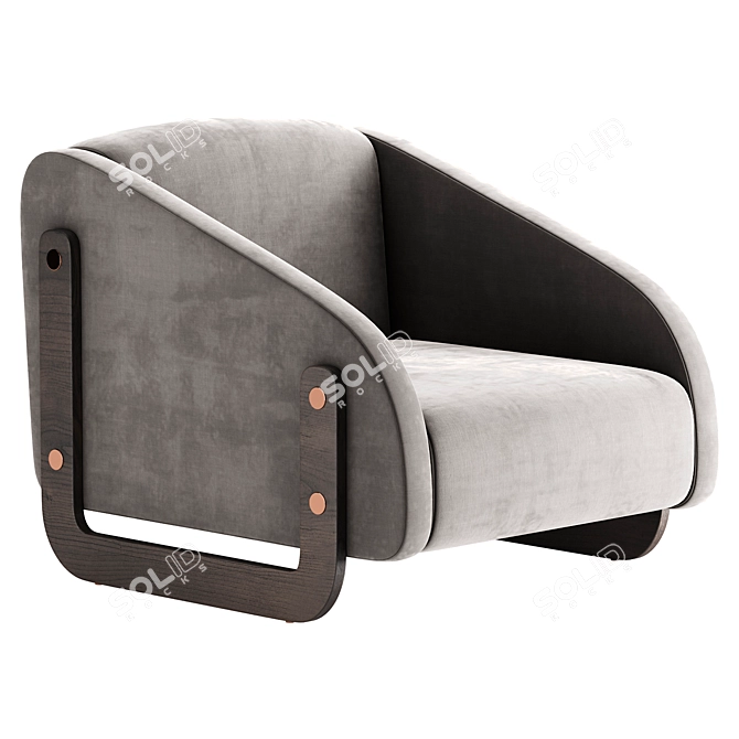 Elegant Bevan Chair Model 3D model image 4