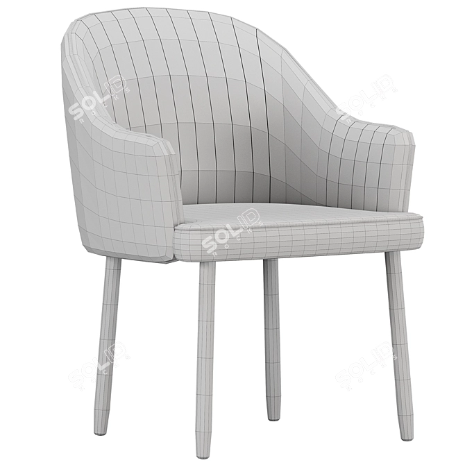 Modern MELISA 2 Kitchen Chair 3D model image 6