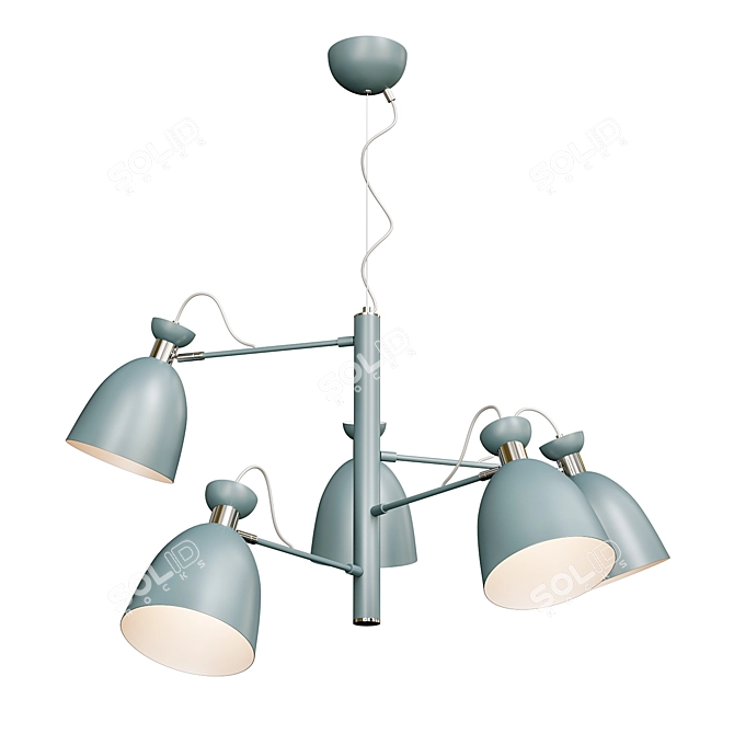 Elegant GENT Chandelier Fixture 3D model image 1