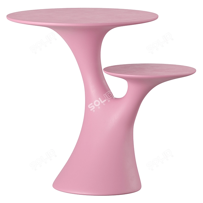 Whimsical Qeeboo Rabbit Table 3D model image 1