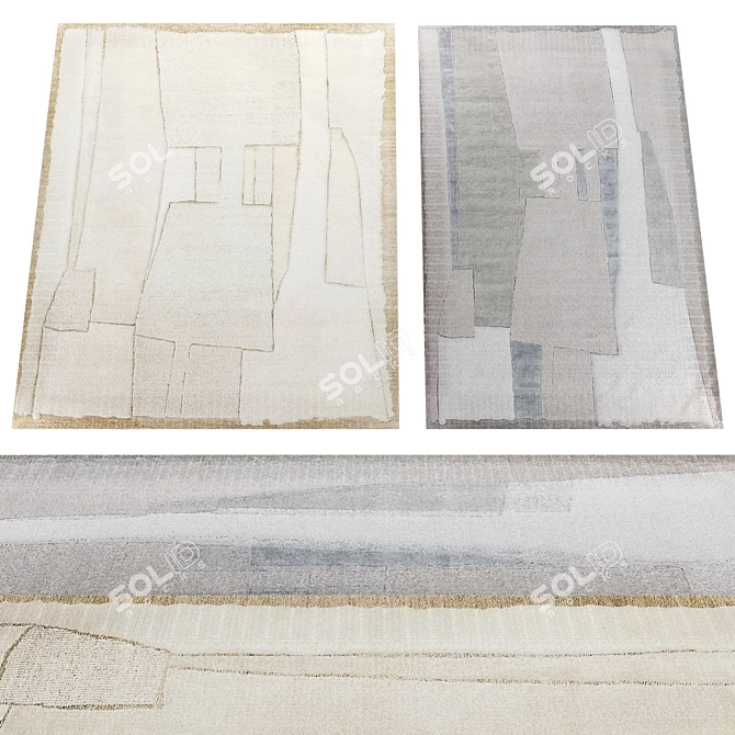 Atelier Fevrier PAYSAGE 1 Rug Set 3D model image 2