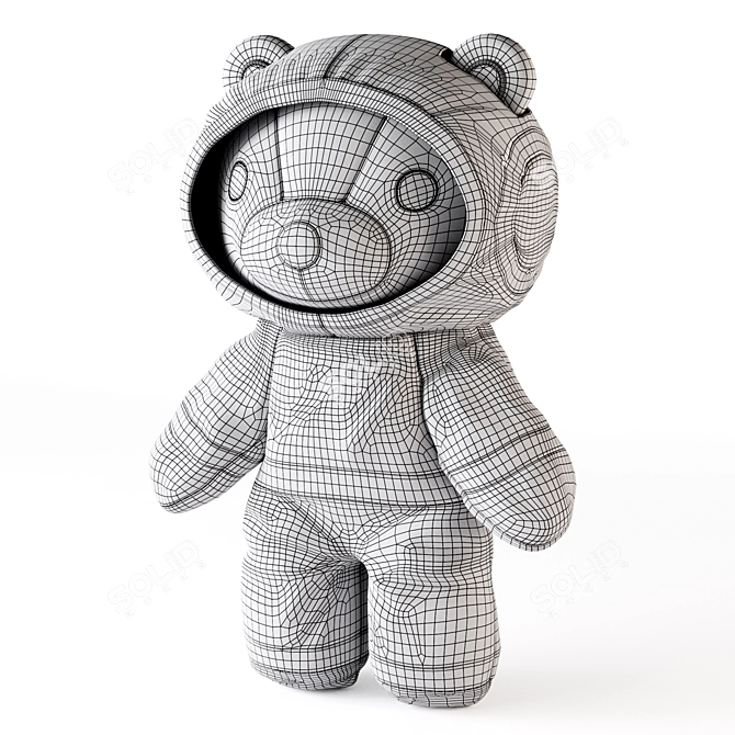 IKEA AFTONSPARV BEAR Plush Toy 3D model image 6