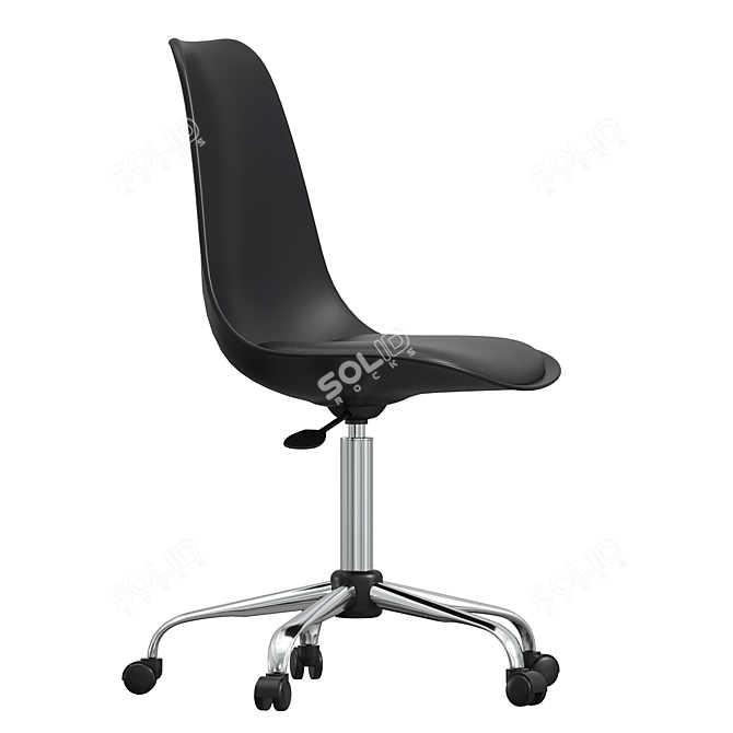 Harland Swivel Task Chair, Height-Adjustable 3D model image 2