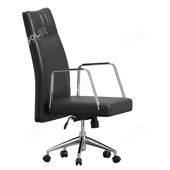 Ergonomic High Back Office Chair 3D model image 2