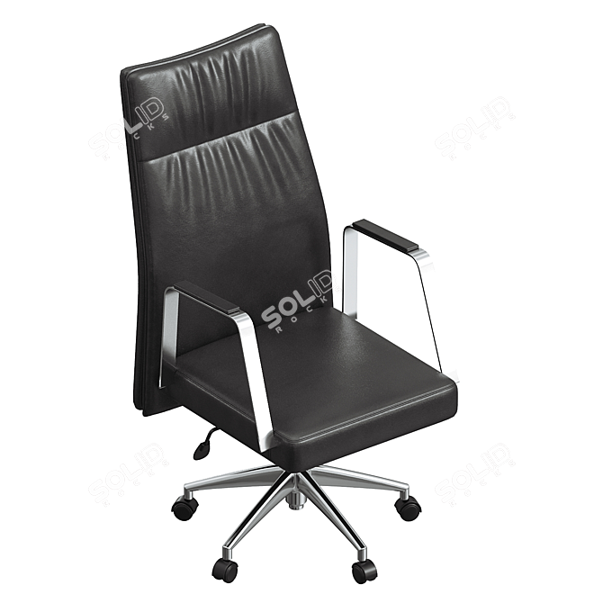 Ergonomic High Back Office Chair 3D model image 3