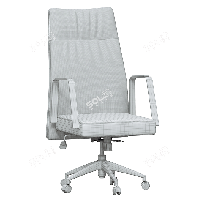 Ergonomic High Back Office Chair 3D model image 4