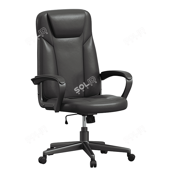 Ergonomic Heald Faux Leather Chair 3D model image 1