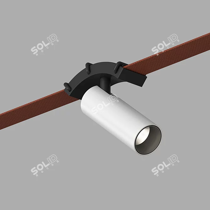 Belty Spot LED Track Light 3D model image 2