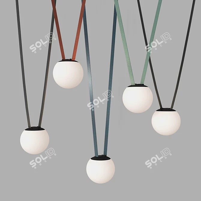 Belty Orb LED Track Light 3D model image 3