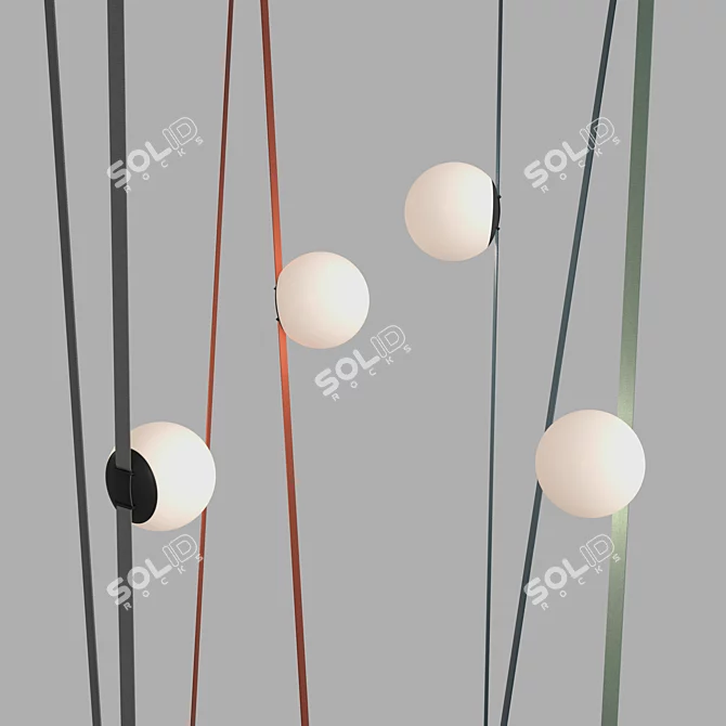 Belty Orb LED Track Light 3D model image 4