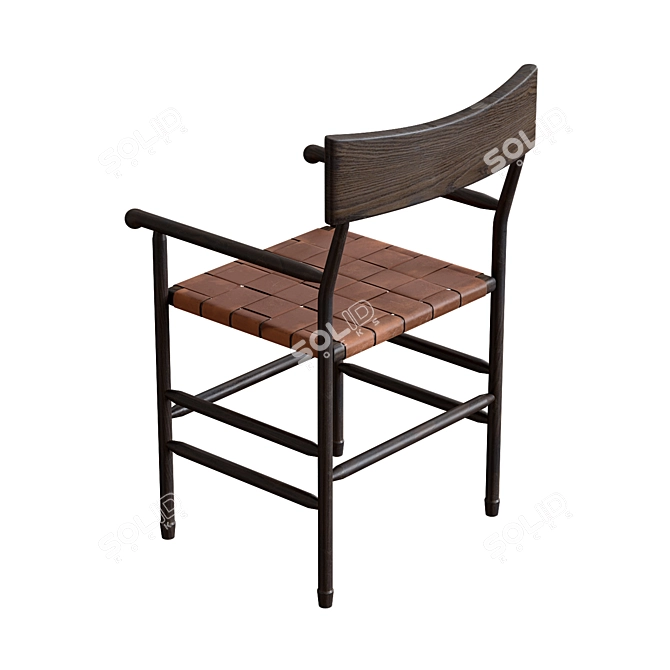 Contemporary Warton Chair by Charles Zana 3D model image 2