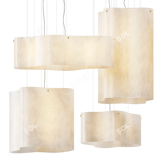 Elegant Nuvola Pendant Lamps 3D model image 1