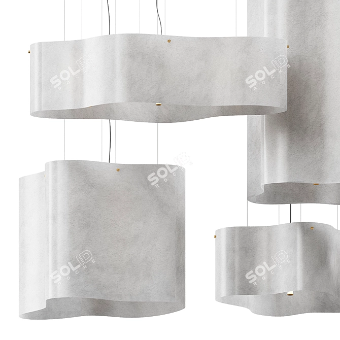 Elegant Nuvola Pendant Lamps 3D model image 4