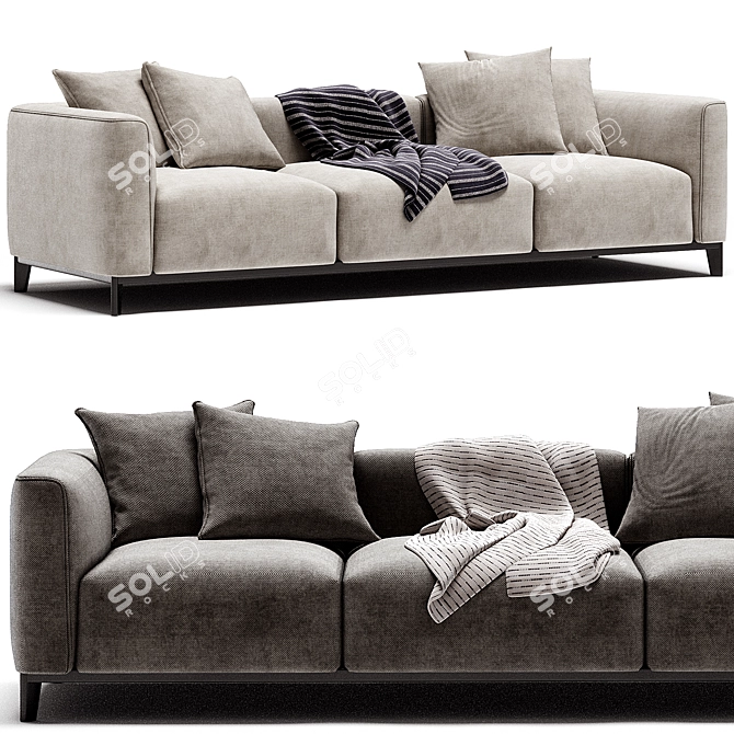 Elegant Corso Sofa 2017 Modern 3D model image 1