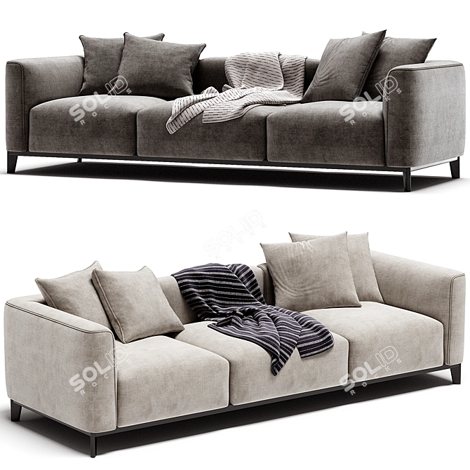 Elegant Corso Sofa 2017 Modern 3D model image 2