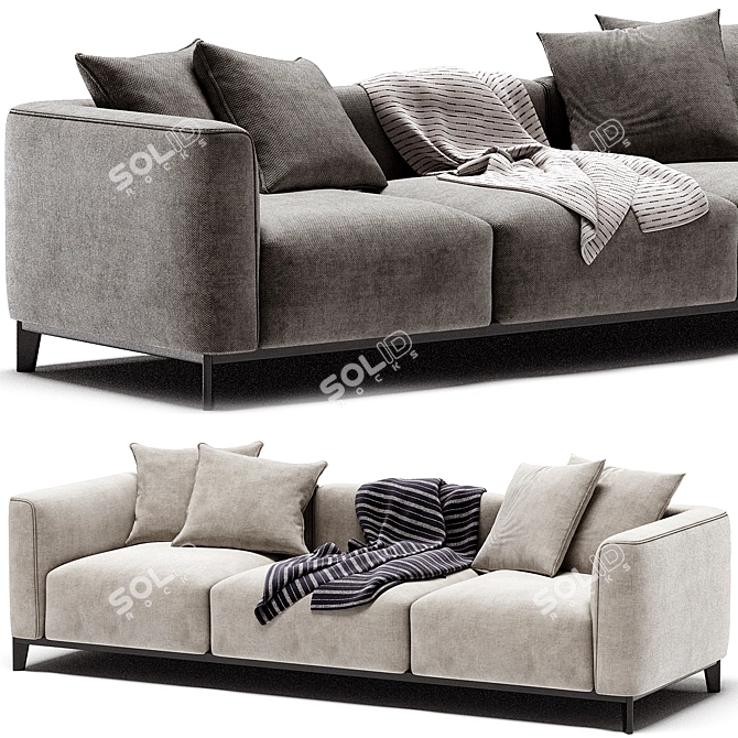 Elegant Corso Sofa 2017 Modern 3D model image 3