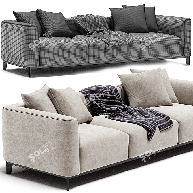 Elegant Corso Sofa 2017 Modern 3D model image 4