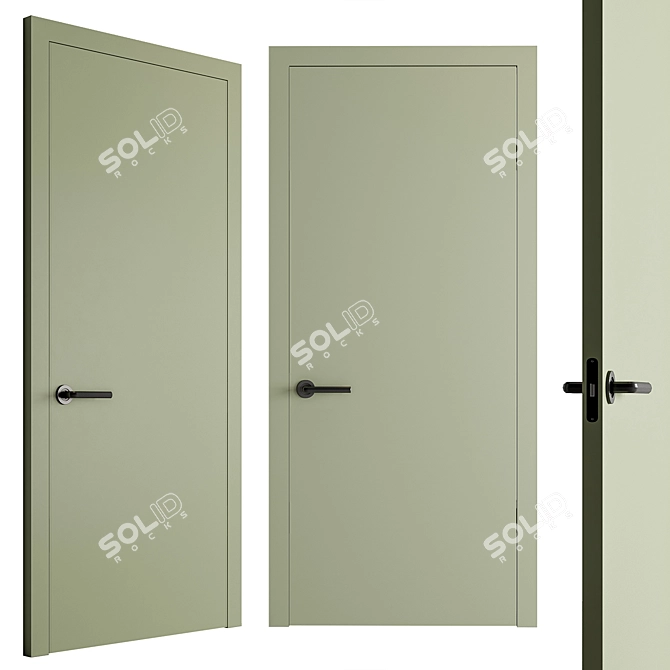  Sleek Entryway Door Collection 3D model image 4