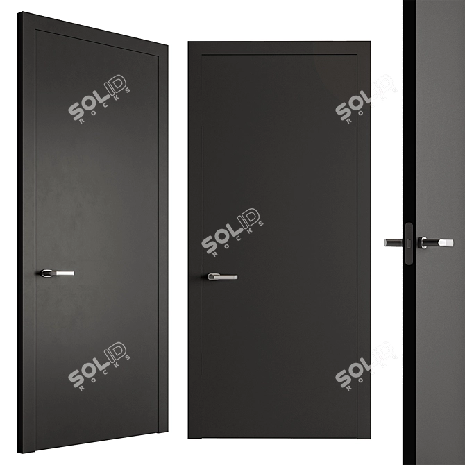  Sleek Entryway Door Collection 3D model image 5