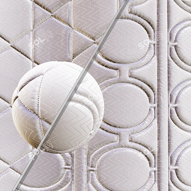 Infinity Fabric Mattress Textures - Seamless 3D model image 1