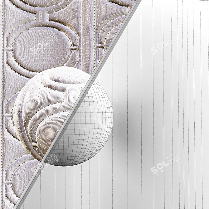 Infinity Fabric Mattress Textures - Seamless 3D model image 4