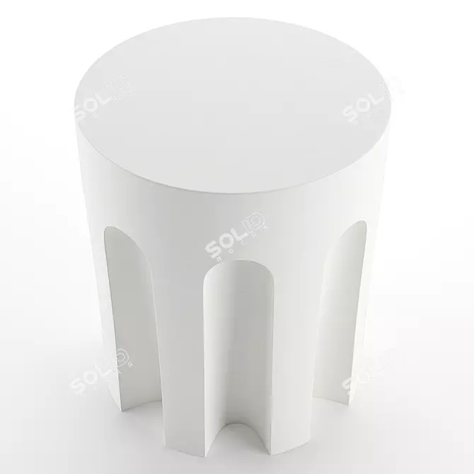 Arches Ceramic Stool Table Classic 3D model image 4