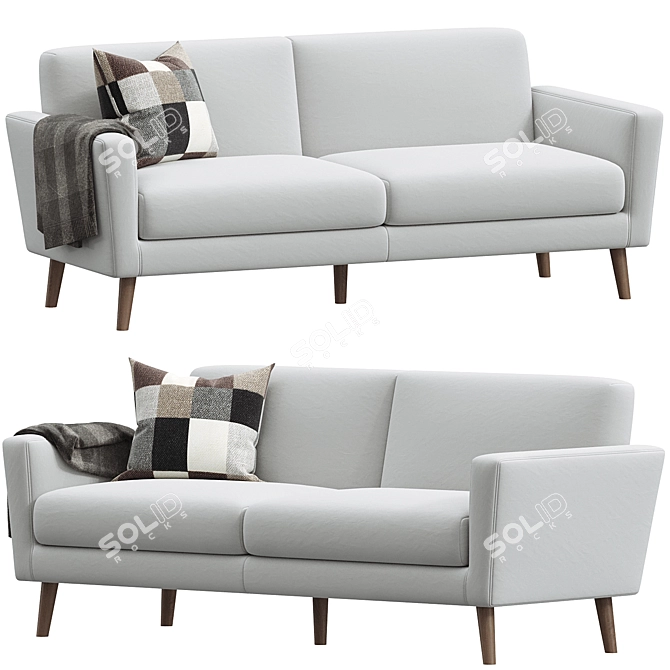 Trendy Oliver Sofa Bestseller 3D model image 1