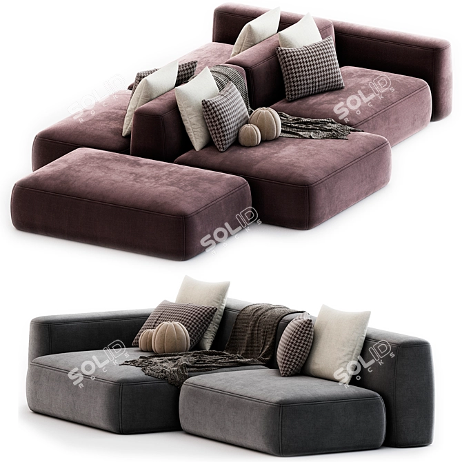  Sky Modular Sofa: Tamamm Quality 3D model image 2