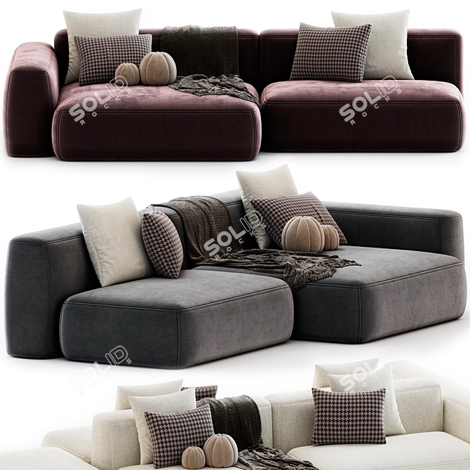  Sky Modular Sofa: Tamamm Quality 3D model image 4