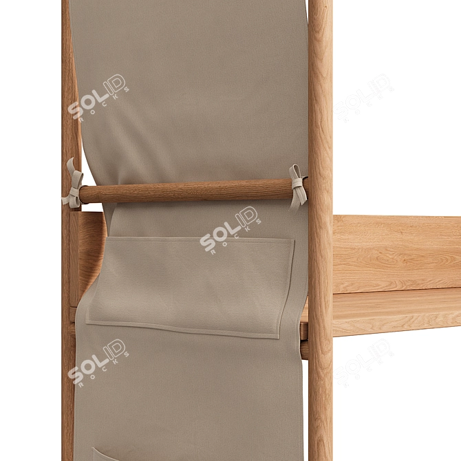 Oak Writing Desk Tent "Andy 3D model image 8