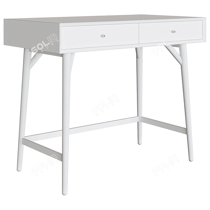 Mid-Century Mini Desk by Westelm 3D model image 4