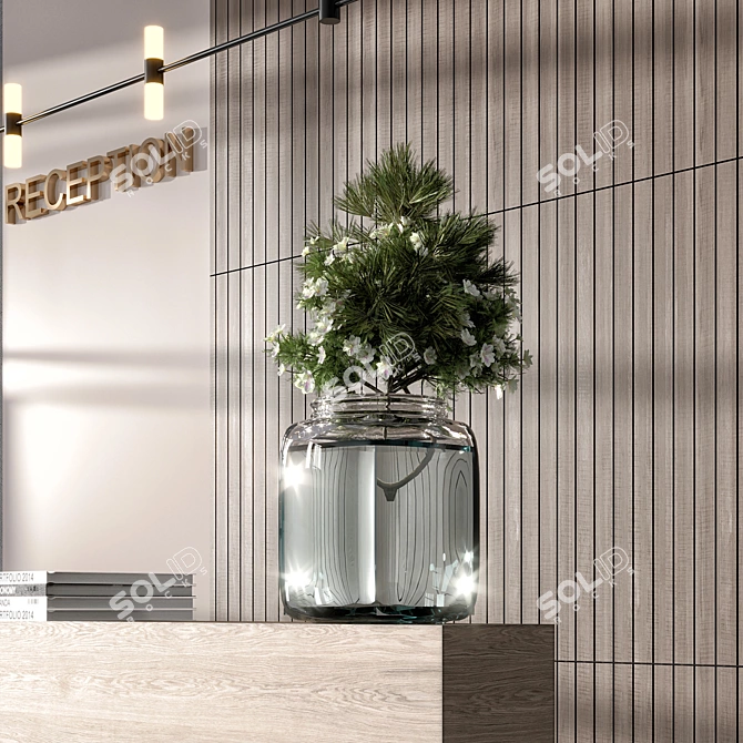 Modern Reception Desk Download Offer 3D model image 4