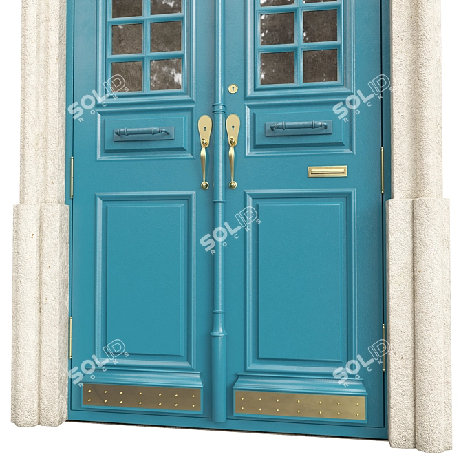 Classic Door 3D Model Set 3D model image 2