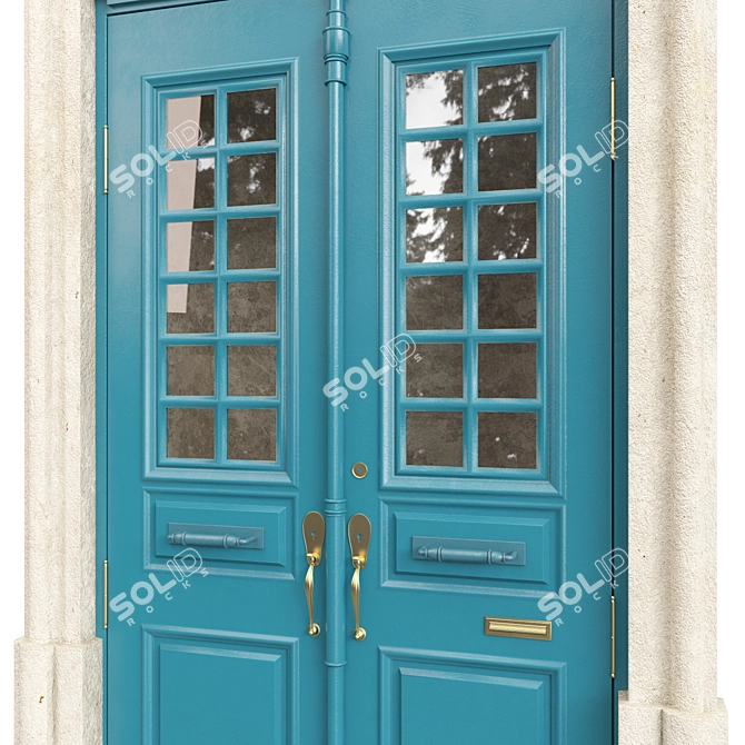 Classic Door 3D Model Set 3D model image 3