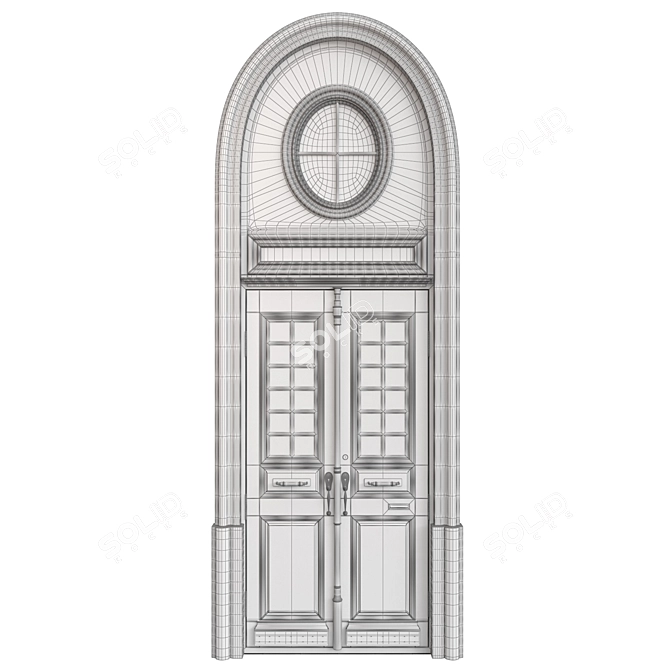 Classic Door 3D Model Set 3D model image 6