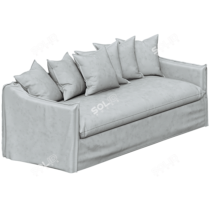 Elegant Dune Sofa in Oyster 3D model image 3
