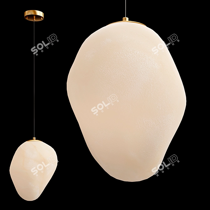 Modern Geometric Pendant Lamp 3D model image 2