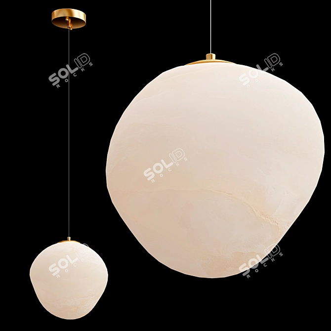 Modern Geometric Pendant Lamp 3D model image 4